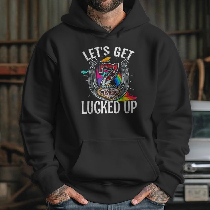 Funny Las Vegas Nv Souvenir Lucked Up Gambling Lucky Gift Hoodie Gifts for Her