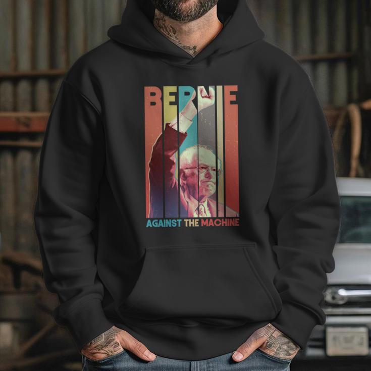 Funny Retro Bernie Sanders Against The Machine Hoodie Gifts for Her