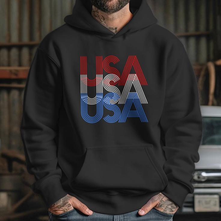 Funny Retro Usa Logo Hoodie Gifts for Her