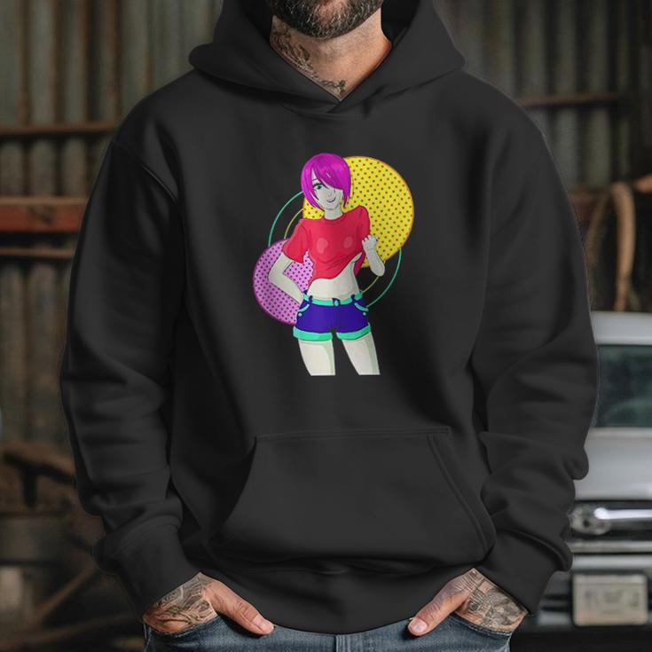 Funny Retro Vintage Girl Model Freedom Pose Hoodie Gifts for Her