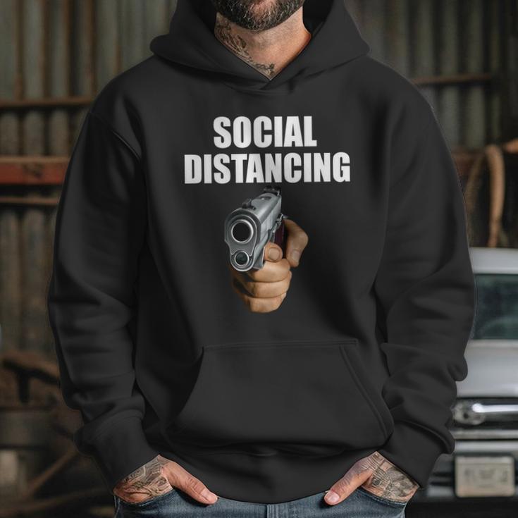 Funny Social Distancing Gun Hoodie Gifts for Her