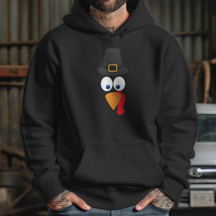 Funny Thanksgiving Turkey Face Party Gift Hoodie Gifts for Her