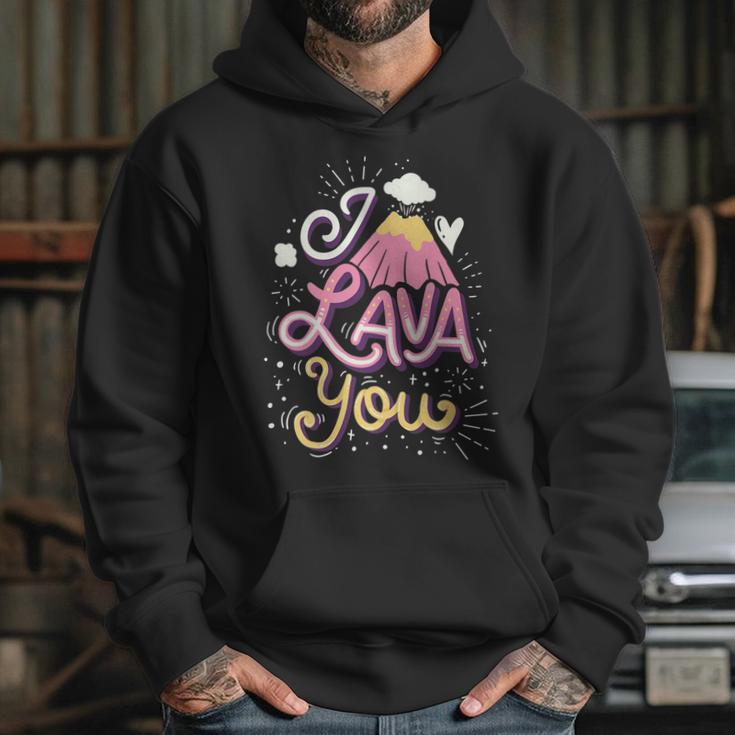 Funny Valentines Day I Lava You Pun Gift Hoodie Gifts for Her