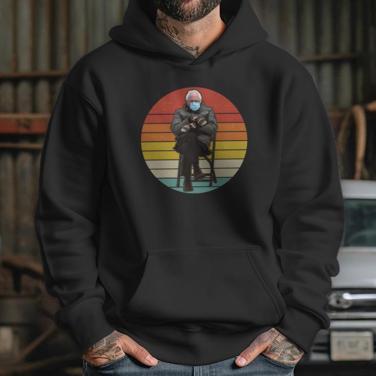 Funny Vintage Bernie Sanders Mitten Meme Hoodie Gifts for Her