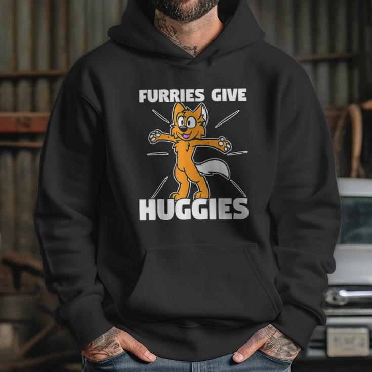 Furry Fandom Furries Give Hugs Hoodie Gifts for Her