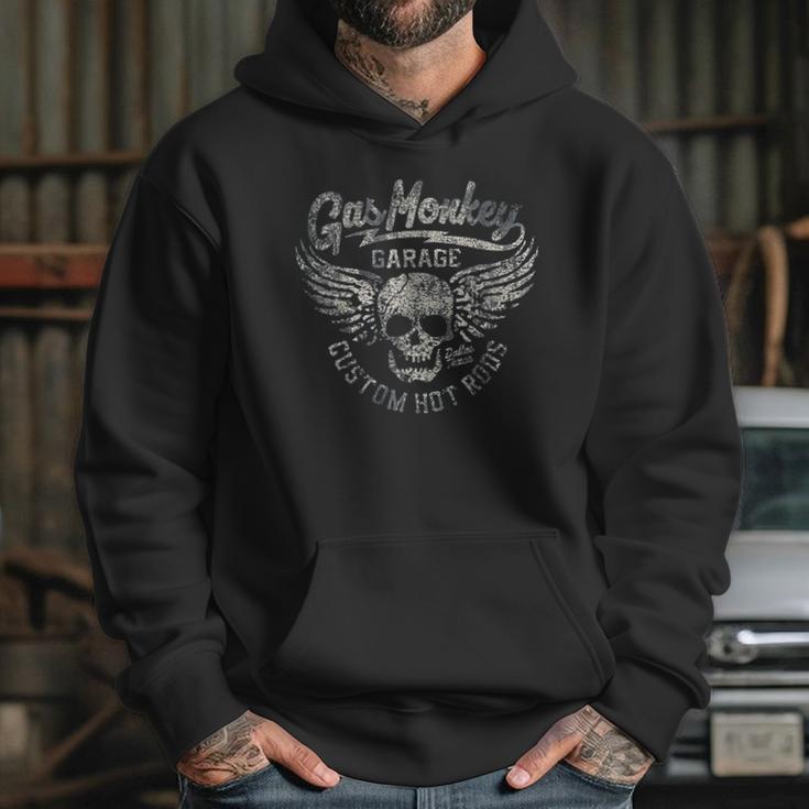 Gas Monkey Garage Skull Wings Custom Hot Rods Hoodie Gifts for Her