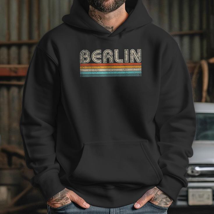 German Capital City Vintage Souvernir 70S 80S Retro Berlin Hoodie Gifts for Her