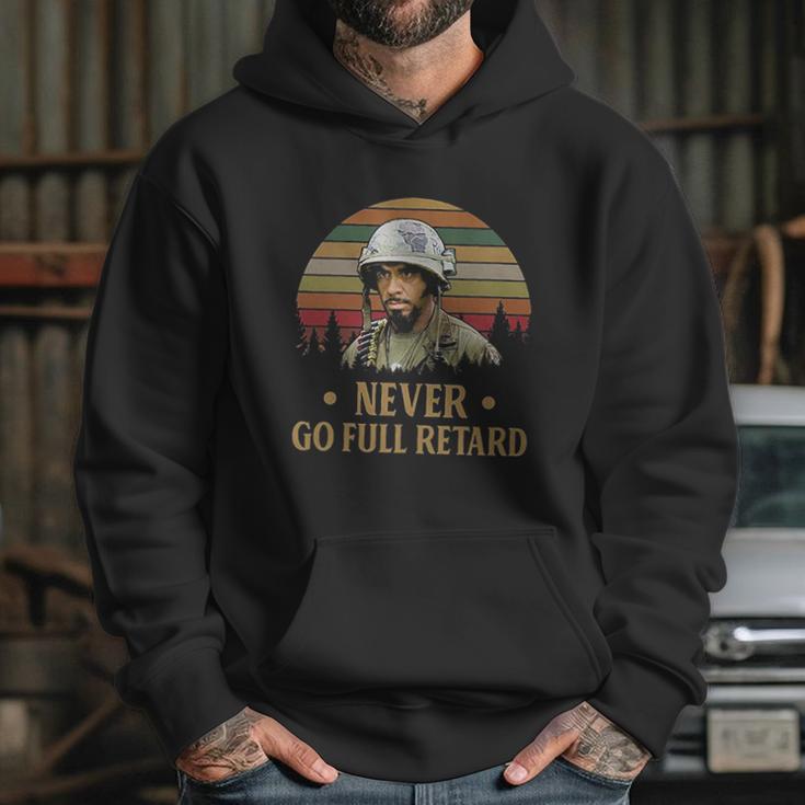 Never Go Full Retard Vintage Retro Hoodie Gifts for Her