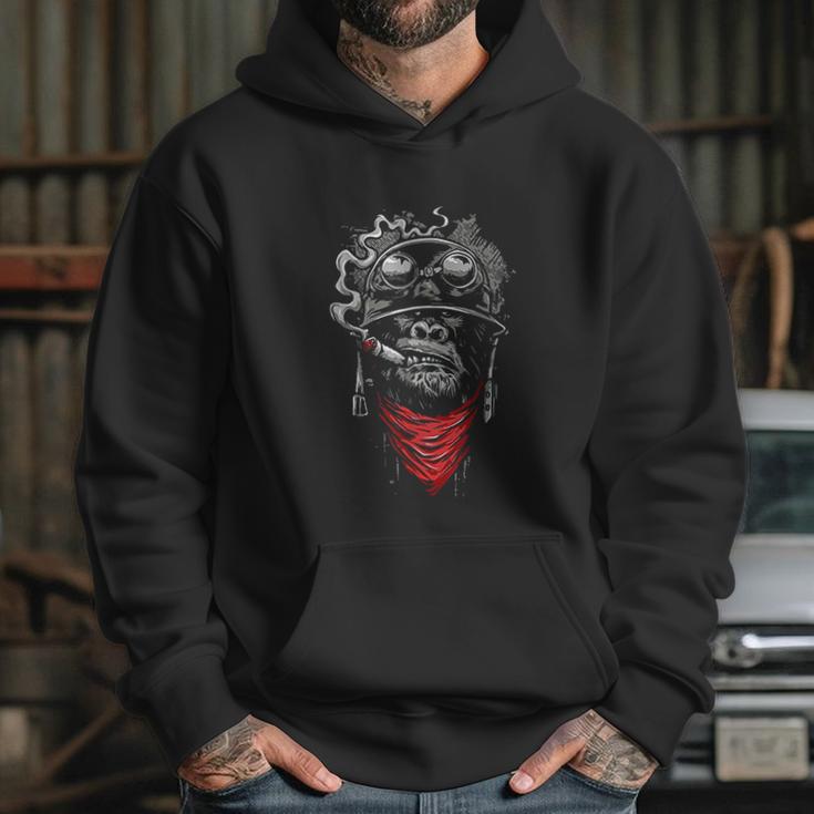 Gorilla Smoking A Cigar Cool Powerful Animal Hoodie Gifts for Her