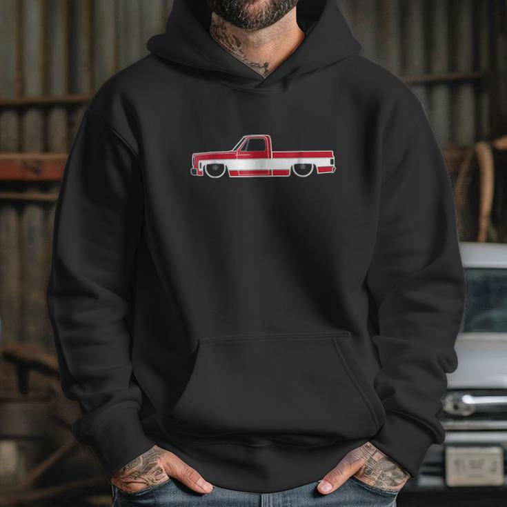 Gravy Gear 73 87 Squarebody Two Tone Red White Truck Hoodie Gifts for Her