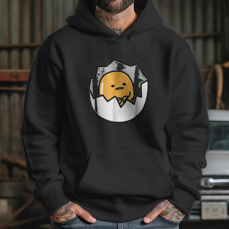 Gudetama The Lazy Egg Hiding From Responsibilities Hoodie Gifts for Her