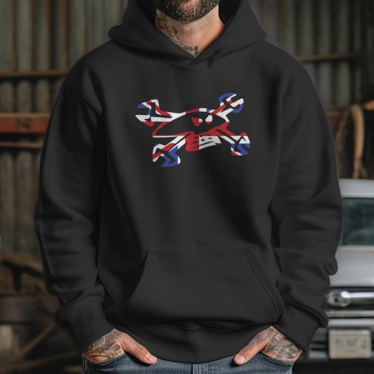 Guy-Martin-Skull-Logo-Union-Jack-Motorbike Hoodie Gifts for Her