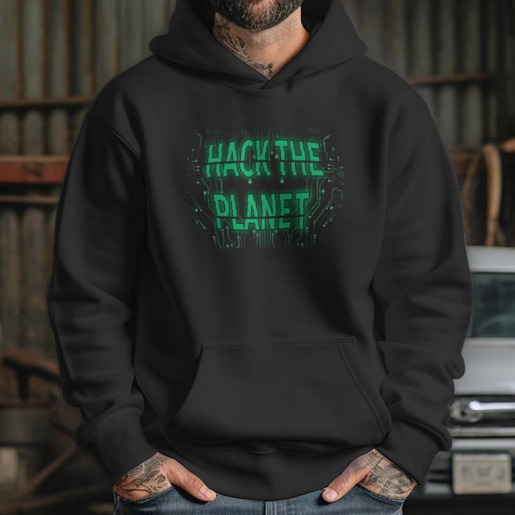 Hack The Planet Gift Great Gift For Computer Hackers Coders Gift Graphic Design Printed Casual Daily Basic Hoodie Gifts for Her