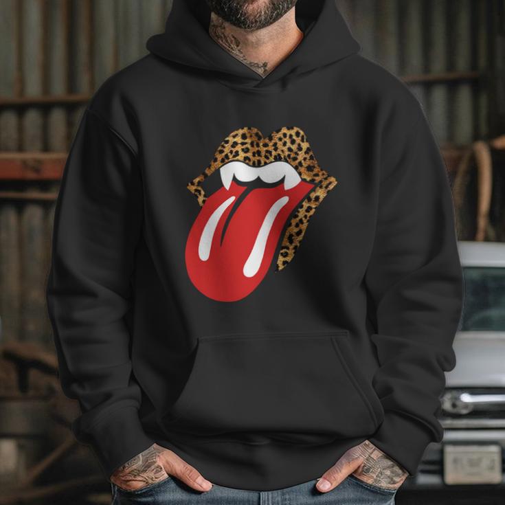 Halloween Leopard Panther Dracula Tongue Scary Hoodie Gifts for Her