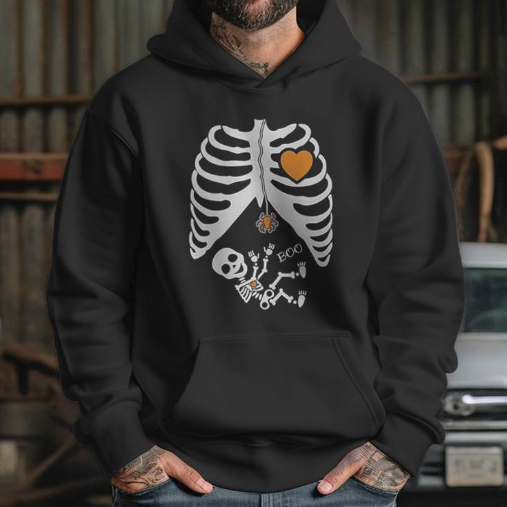 Halloween Skeleton Xray Rib Cage Hoodie Gifts for Her