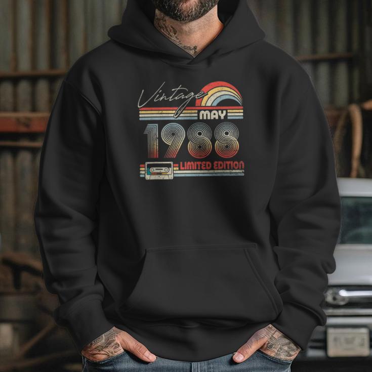 Happy 33Rd Birthday Vintage May 1988 33 Years Old Hoodie Gifts for Her