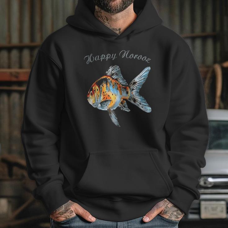 Happy Norooz Shubunkin Goldfish Persian New Year Hoodie Gifts for Her