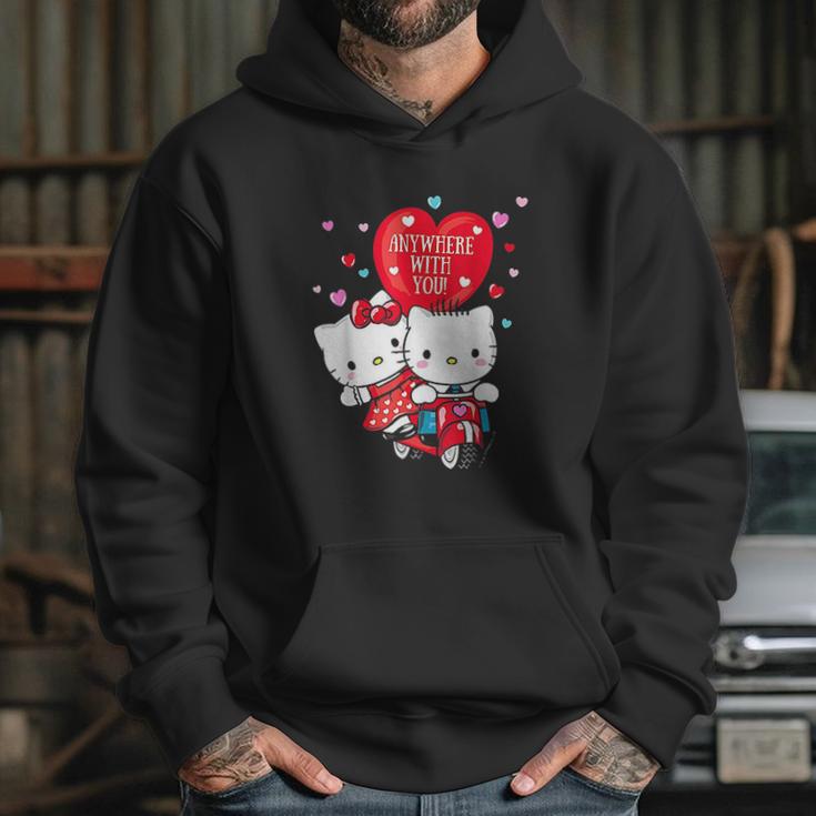 Hello Kitty And Dear Daniel Anywhere With You Valentine Hoodie Gifts for Her