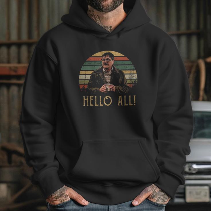 Hello All Vintage Jim Bell Friday Night Dinner Hoodie Gifts for Her