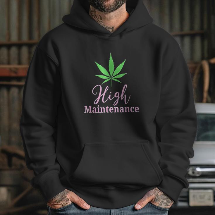 High Maintenance Marijuana Leaf Cute Hoodie Gifts for Her