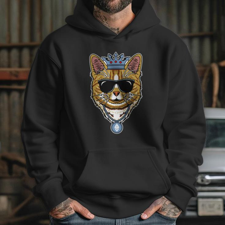 Hodl Ethereum Eth Cat King Crypto Currency Moon Hoodie Gifts for Her