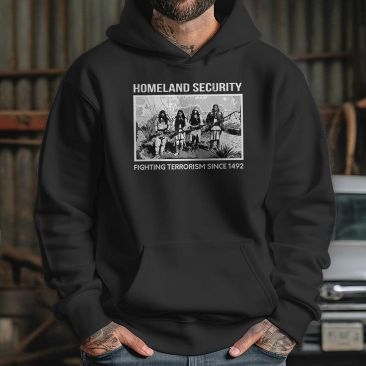 Homeland Security Fighting Terrorism Since 1942 Indian Guys Hoodie Gifts for Her