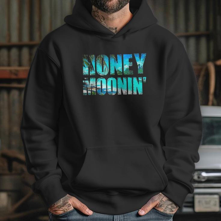 Honeymoonin Honeymoon Bride Groom Just Married Hoodie Gifts for Her