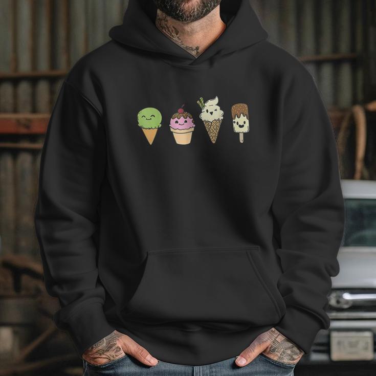 Ice Cream Cones Popsicle Frozen Food Hoodie Gifts for Her