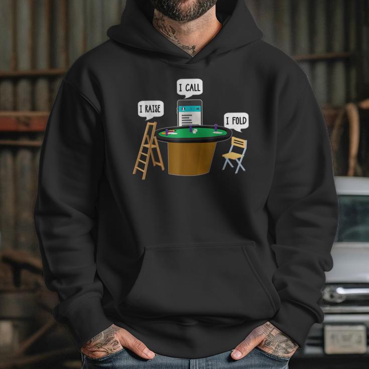 Iraise Icall Ifold Funny Poker Player Hoodie Gifts for Her