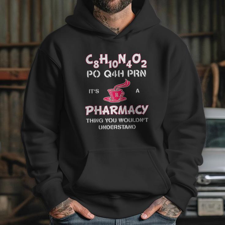 Its A Pharmacy Thing Pharm Tech Caffeine Hoodie Gifts for Her