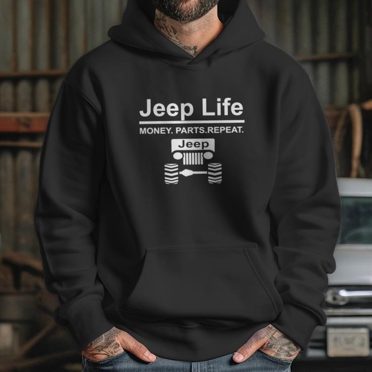 Jeep Life Money Parts Repeat Hoodie Gifts for Her