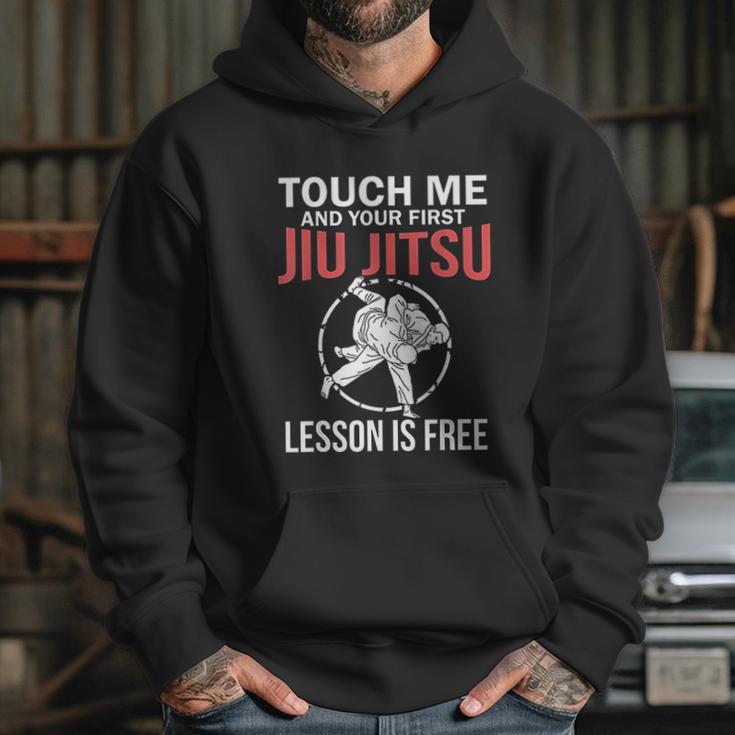 Jiu Jitsu Funny Touch Me Brazilian Jujitsu Hoodie Gifts for Her