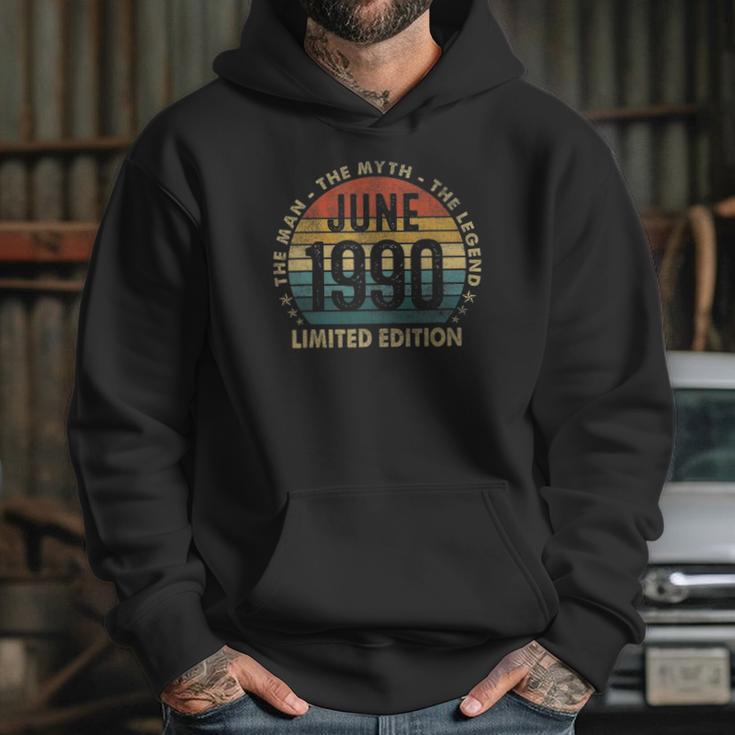 June 1990 Man Myth Legend Retro 31 Years Old For Men Hoodie Gifts for Her