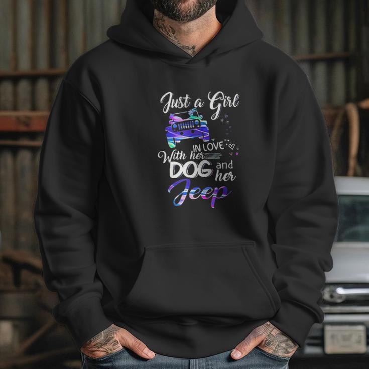 Just A Girl In Love With Her Dog And Her Heart For Jeep Hoodie Gifts for Her