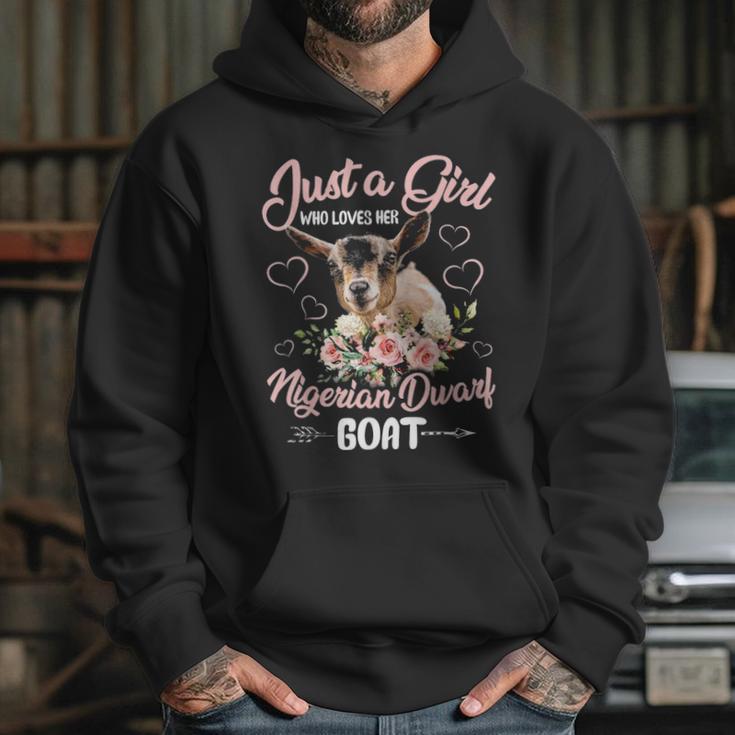 Just A Girl Who Loves Her Nigerian Dwarf GoatSh Hoodie Gifts for Her