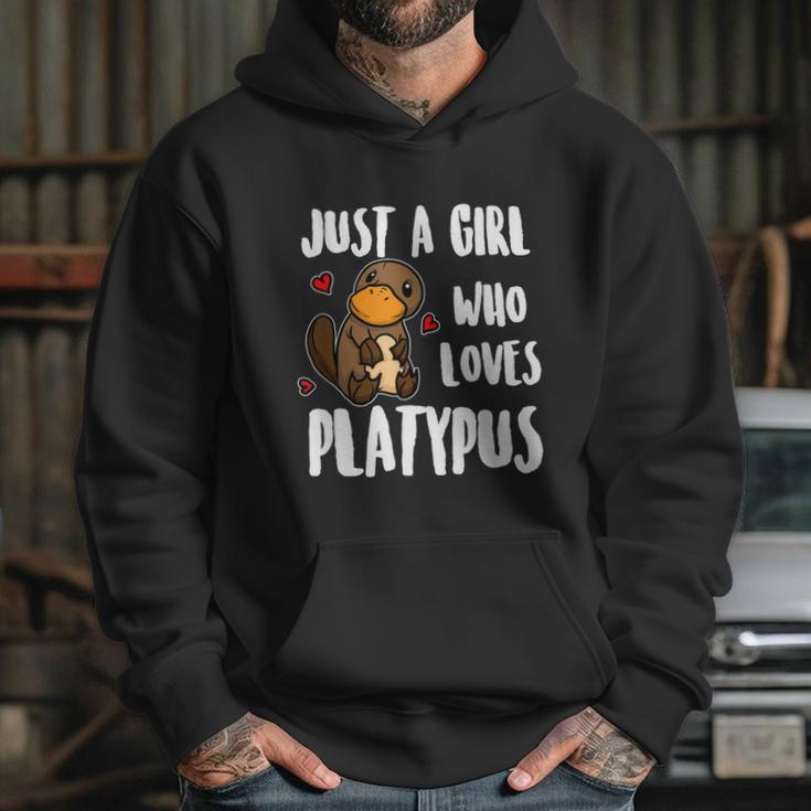 Just A Girl Who Loves Platypus Funny Platypus Costume Graphic Design Printed Casual Daily Basic Hoodie Gifts for Her