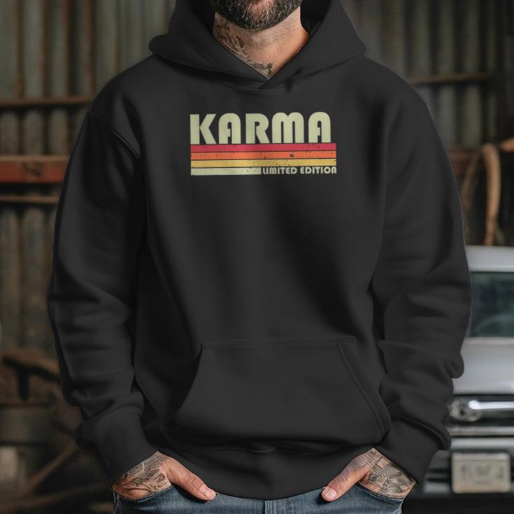 Karma Name Personalized Retro Vintage 80S 90S Hoodie Gifts for Her