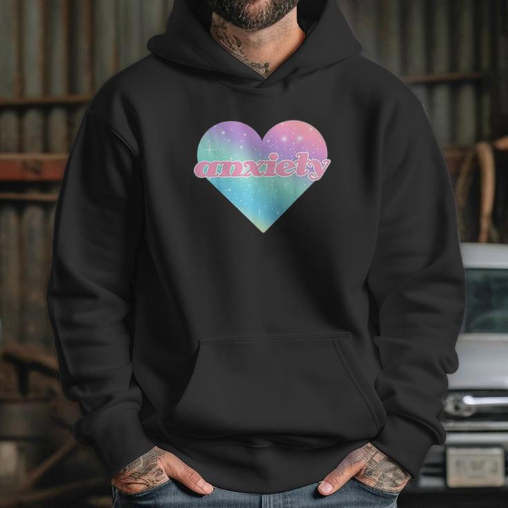 Kawaii Pastel Goth Anxiety Space Heart Hoodie Gifts for Her