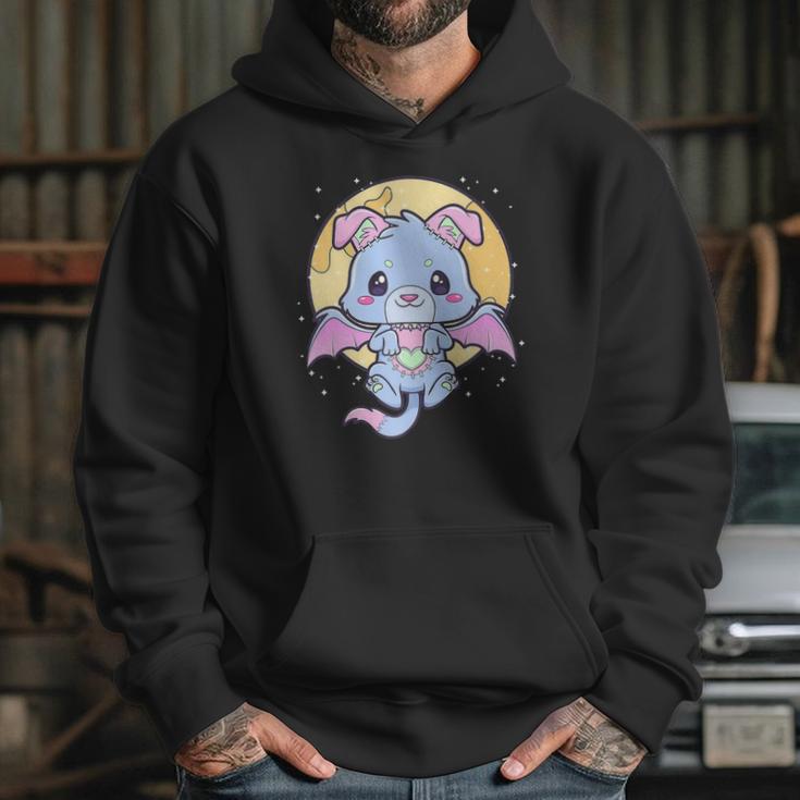 Kawaii Pastel Goth Cute Creepy Bat Dog Hoodie Gifts for Her