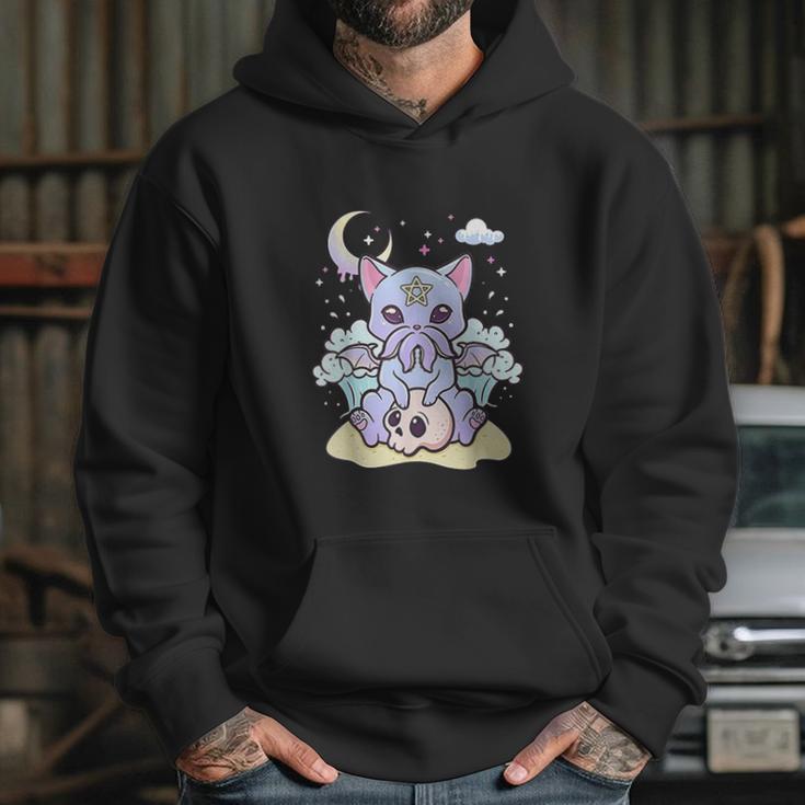 Kawaii Pastel Goth Cute Creepy Creature Skull Hoodie Gifts for Her