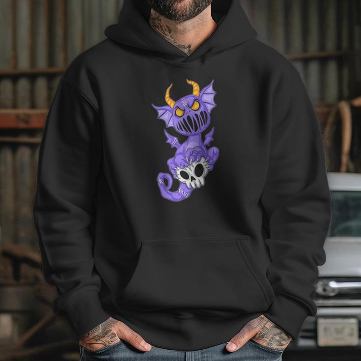 Kawaii Pastel Goth Cute Creepy Demon Dragon & Skull Hoodie Gifts for Her