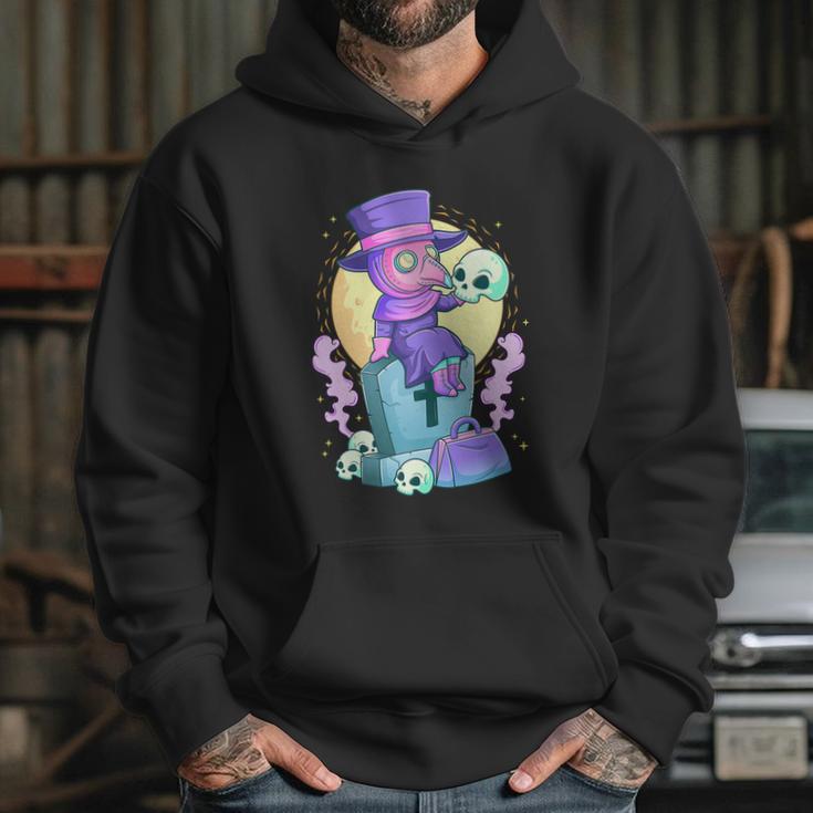 Kawaii Pastel Goth Cute Creepy Plague Doctor Skull Hoodie Gifts for Her