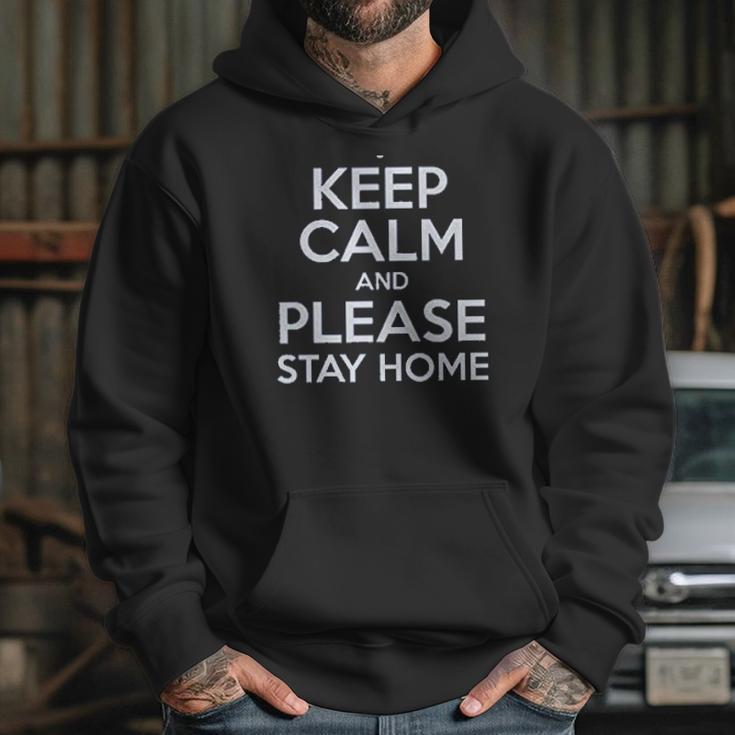 Keep Calm Stay Home Social Distancing Hoodie Gifts for Her