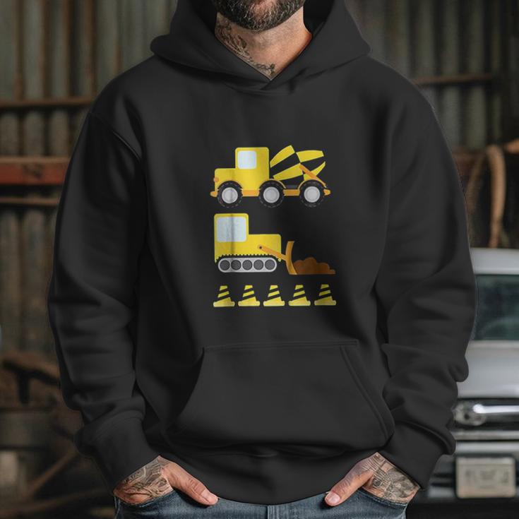 Kids Boys Construction Diggers And Trucks Hoodie Gifts for Her