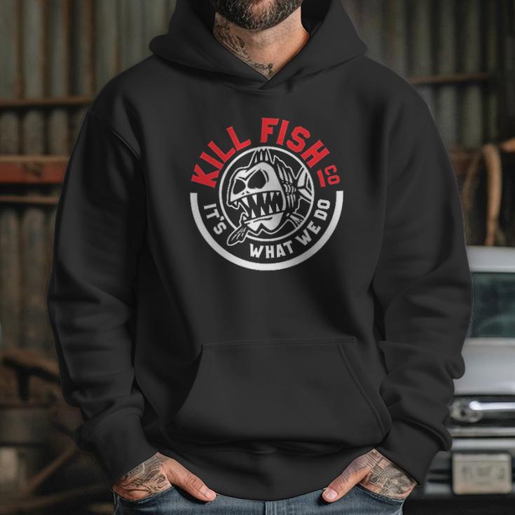 Kill Fish Circle Logo Theme Hoodie Gifts for Her