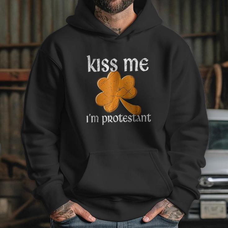 Kiss Me I Am Protestant St Patricks Day Hoodie Gifts for Her