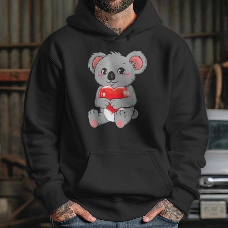 Koala Heat Valentine Funny Valentines Day Singles Gift Hoodie Gifts for Her