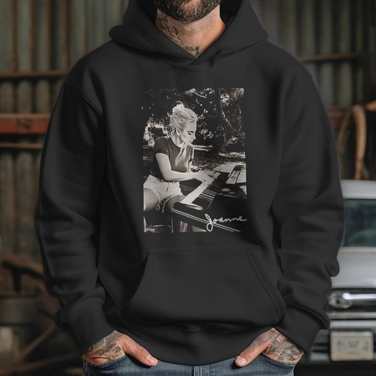 Lady Gaga Joanne Piano Black Hoodie Gifts for Her