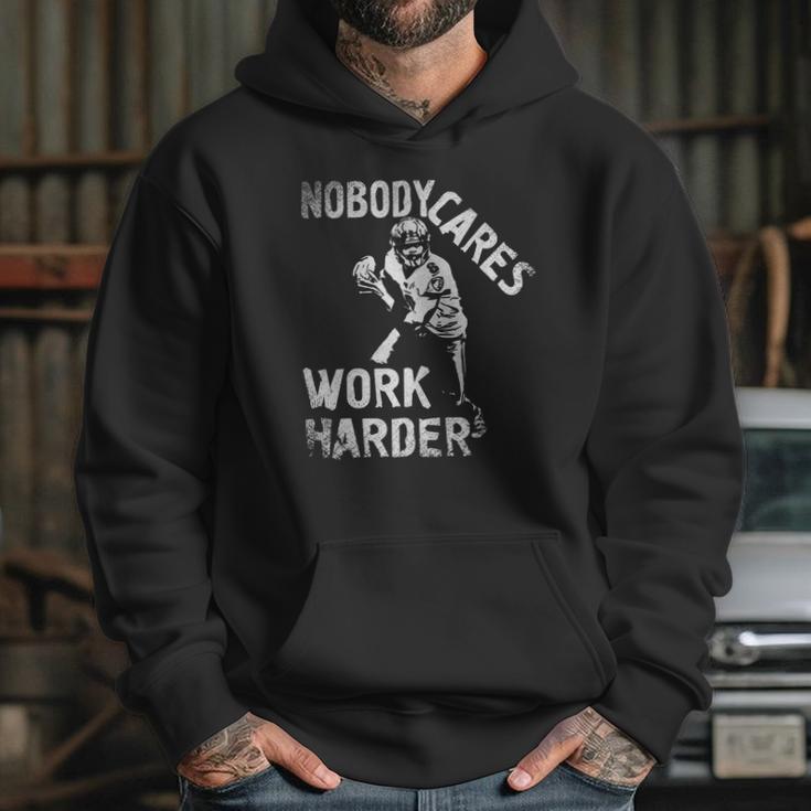 Lamar Jackson Nobody Cares Work Harder T-Shirt Hoodie Gifts for Her