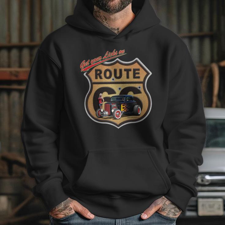 Larry Grossman Licks On Route 66 Hoodie Gifts for Her